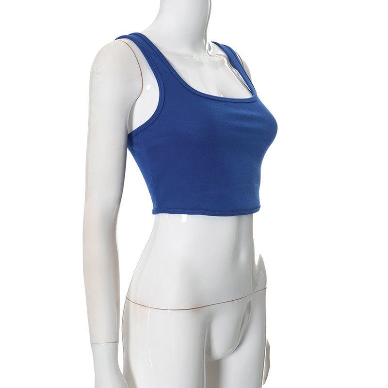 Women Fall and Winter Solid Casual Vest and Long Sleeve Crop Hoodies Two-piece Set 8