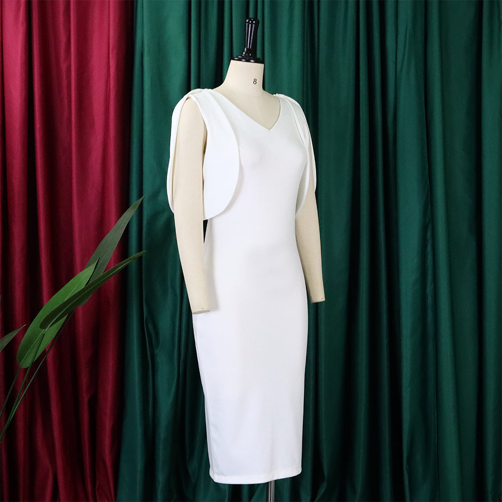 Summer Fashion Chic Elegant Office Bodycon Office Plus Size African Dress 17