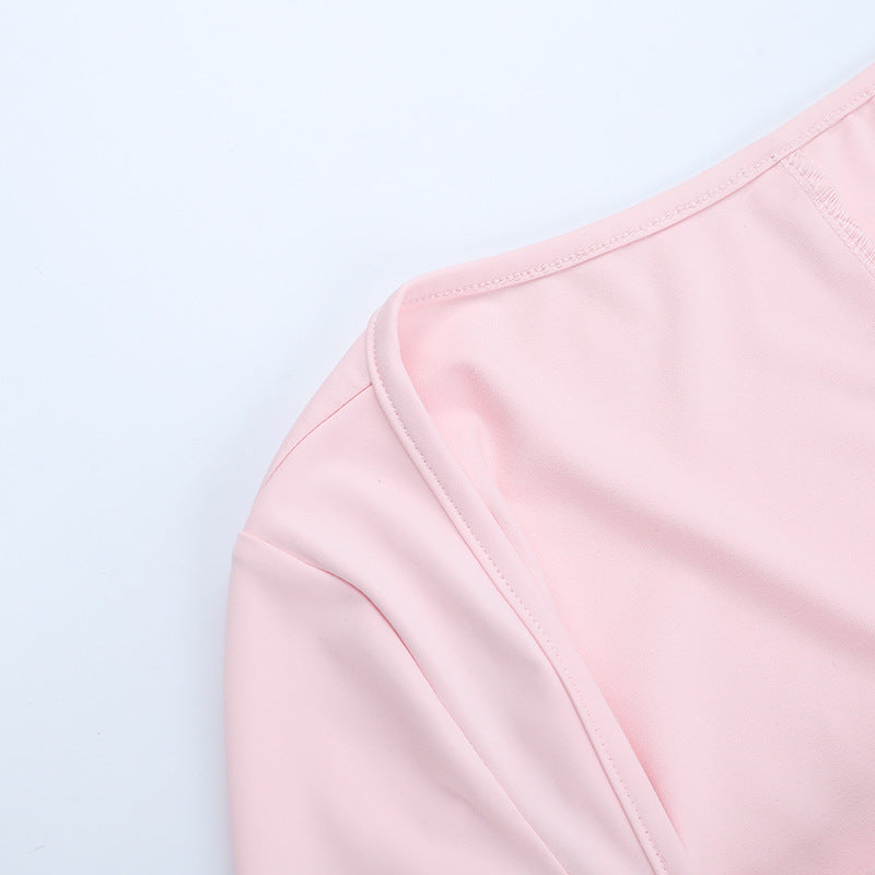 Women Sexy Casual Long-Sleeved Mini Bodycon Dress 13