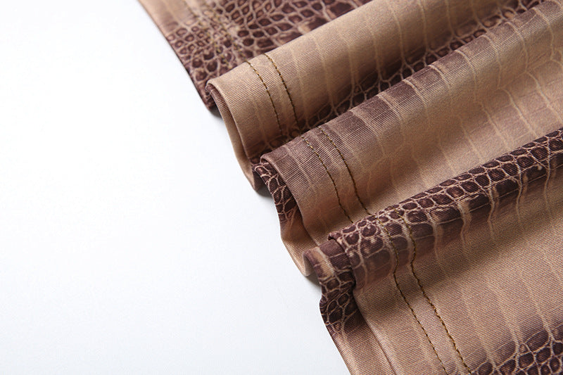 Spring/Summer Women's Sexy Sleeveless Strapless Fashion-Print Bodycon Long Dress 15