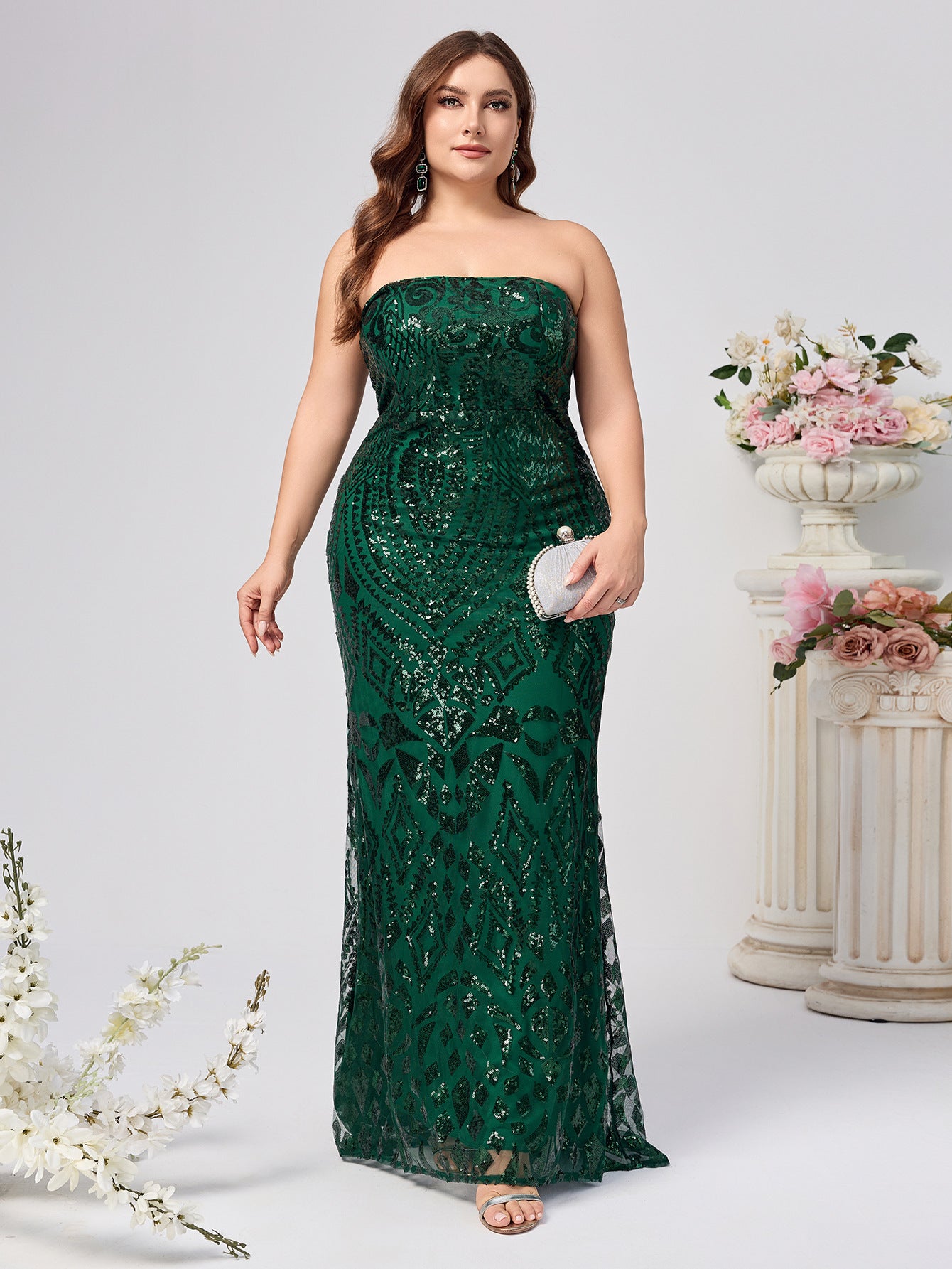 Women Sexy Strapless Sleeveless Dress 9