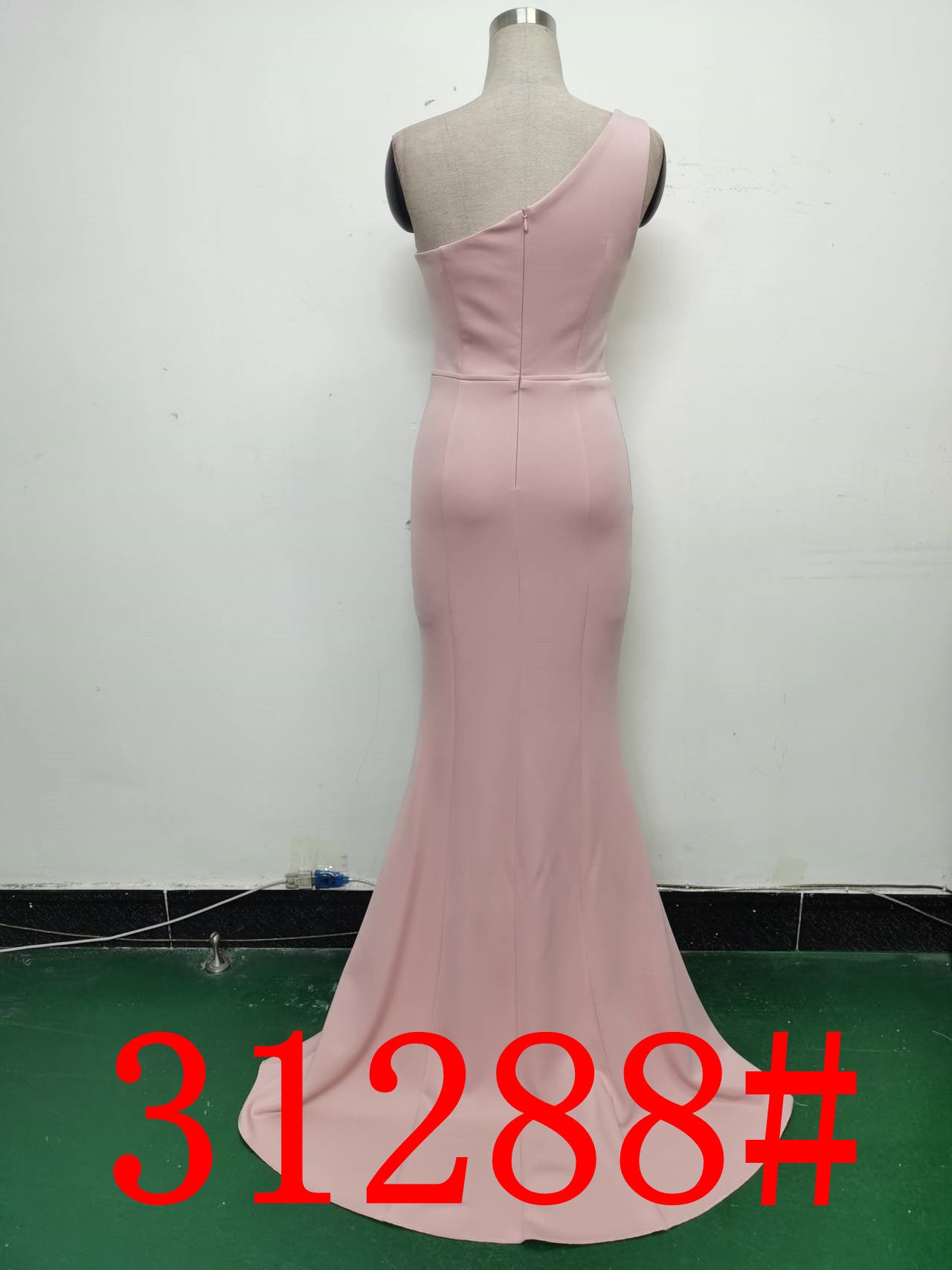 Women Elegant Satin Slit Formal Party Evening Dress 31