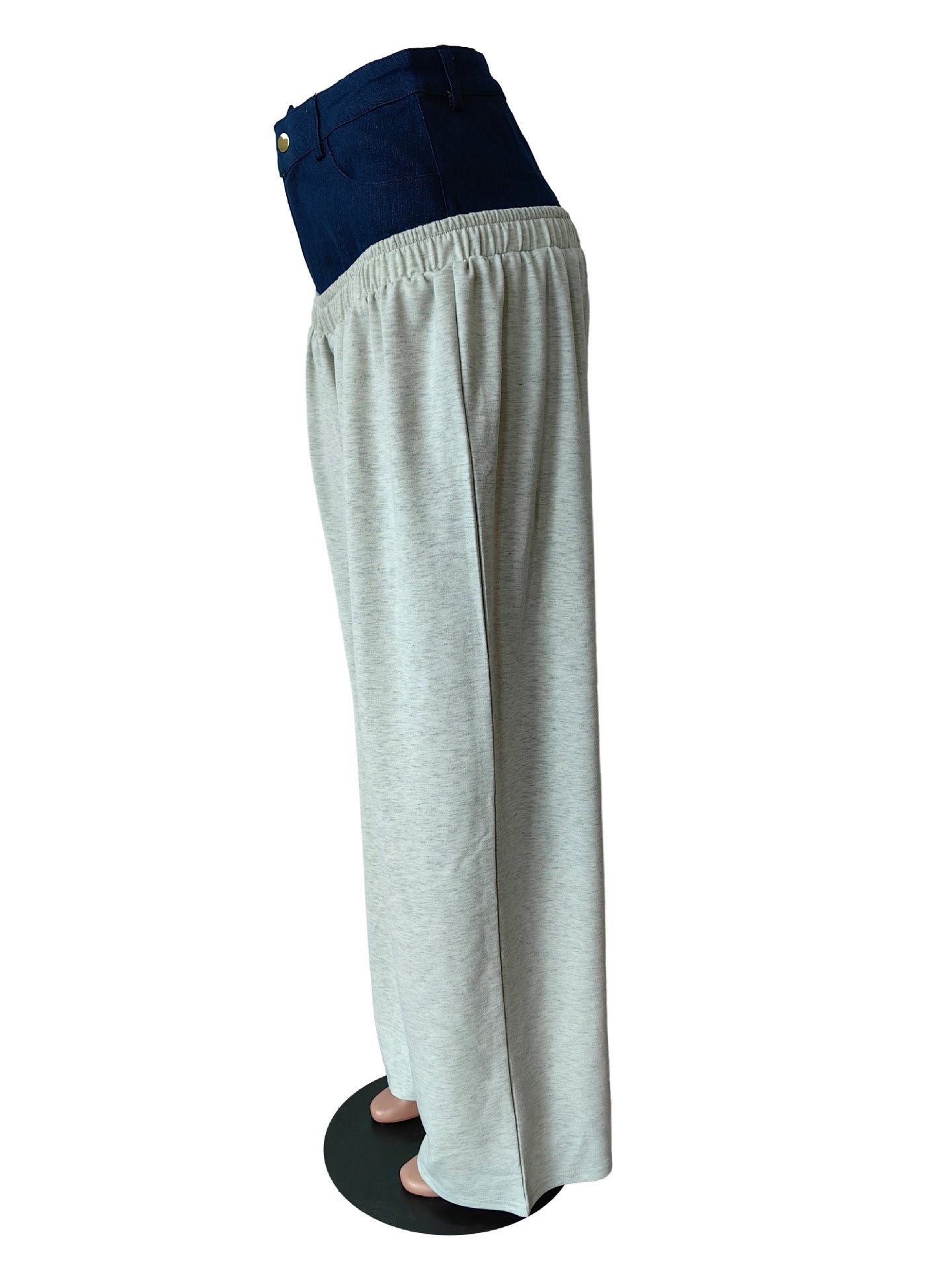 Spring New Casual Denim Patchwork Straight Pants 12