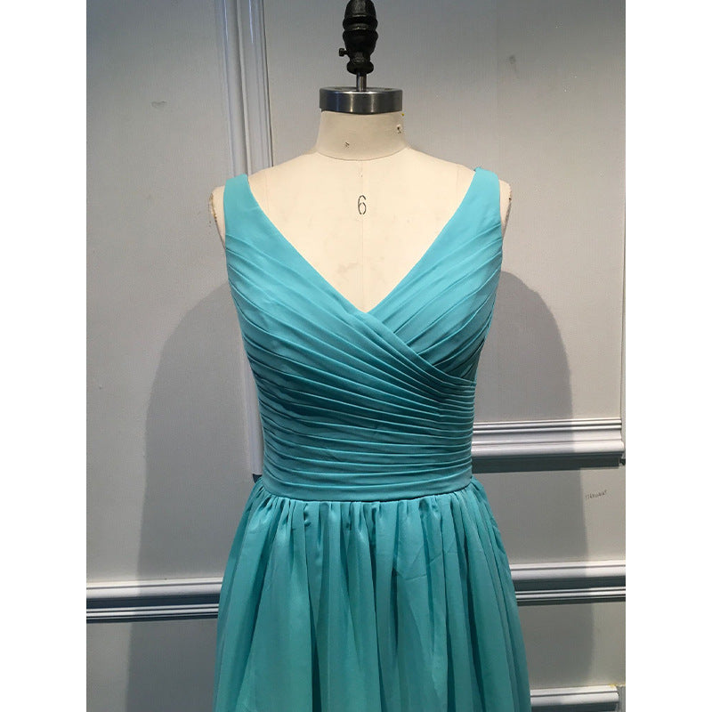 Elegant Chic V-neck Sleeveless Slit Evening Gown 4