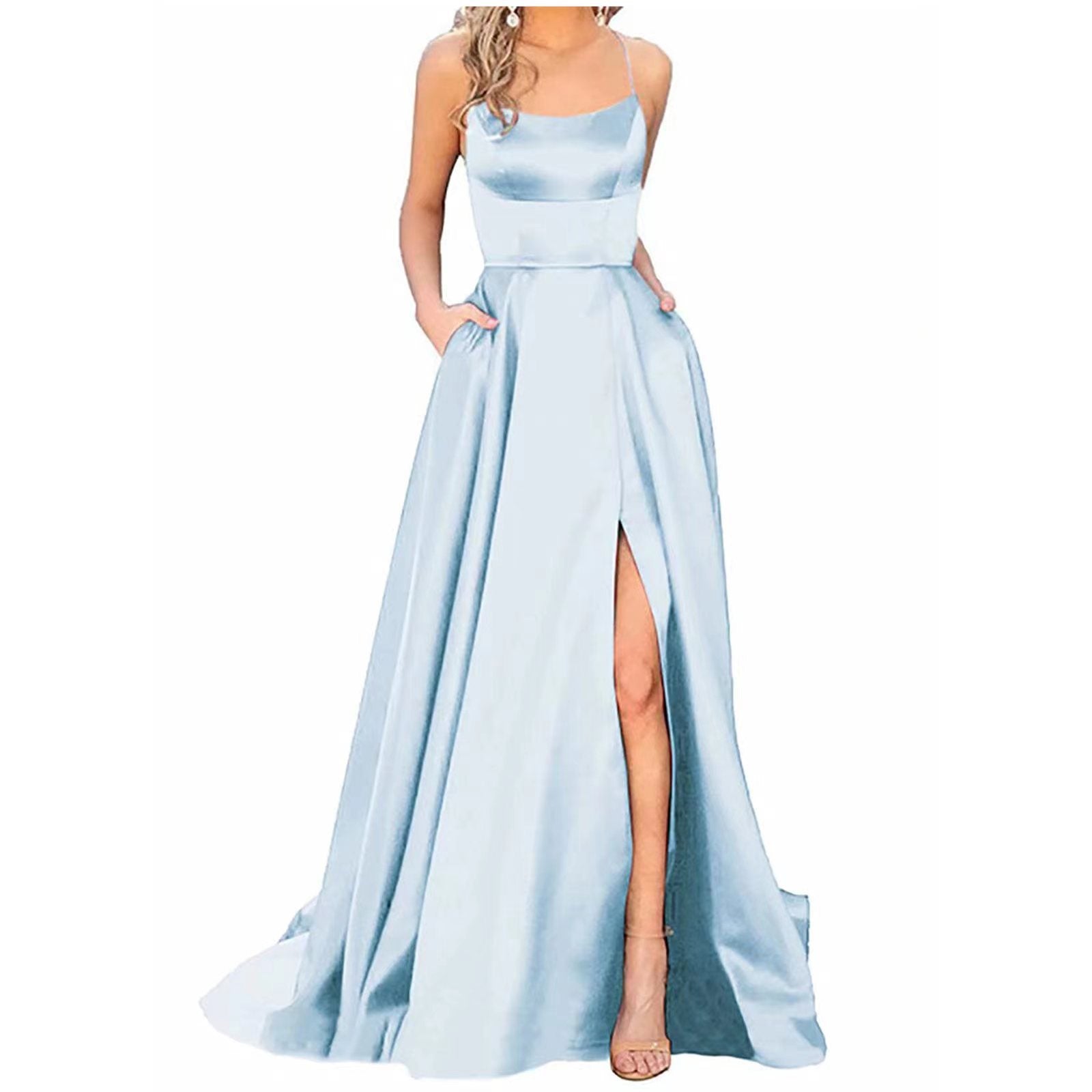 Solid Color Bridesmaid Dresses Long Maxi Dress Slim Fit Off Shoulder Bridesmaid Evening Dress 18