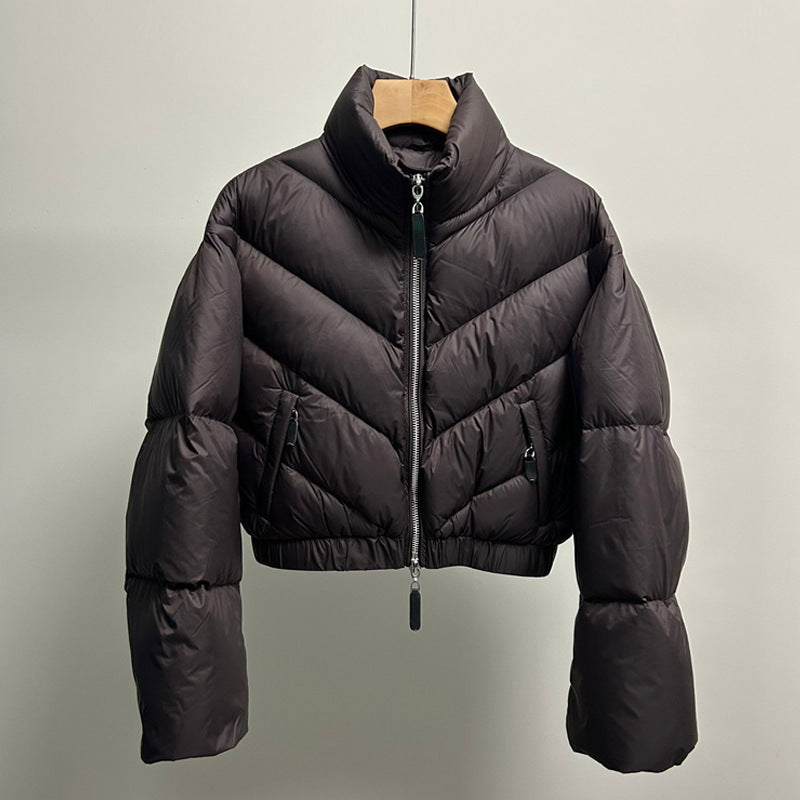 Women's Retro Down Jacket Puff Coat 15