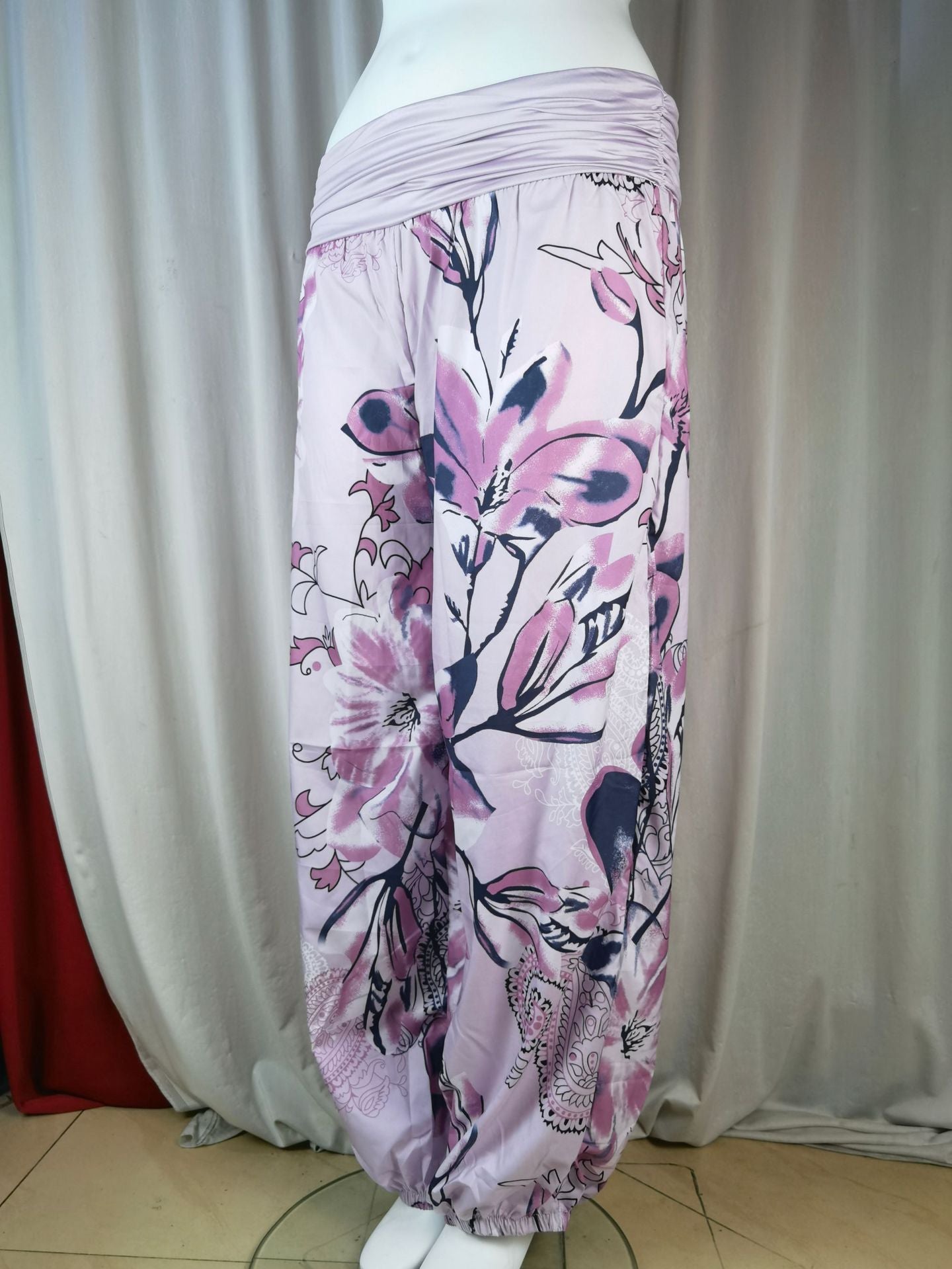 Women Printed Casual Wide-Leg Pants 57