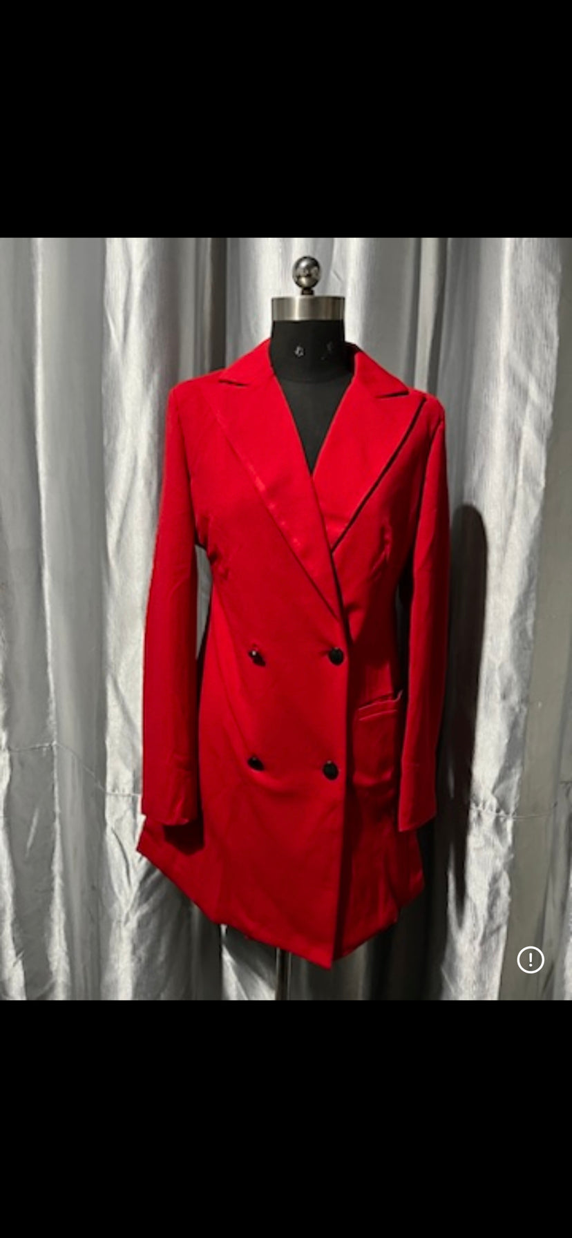 Women Backless Double-breasted Blazer Dress 12