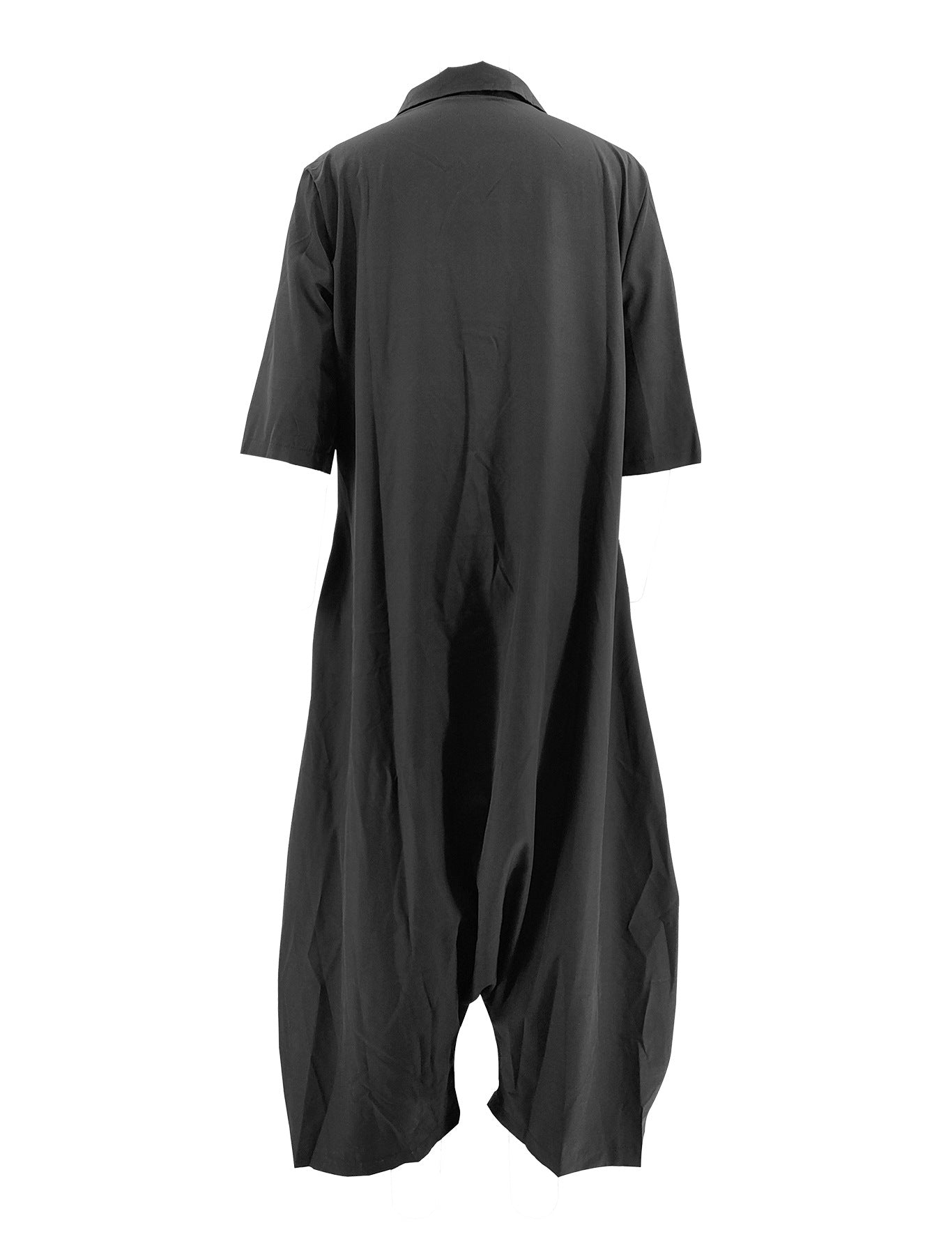 Women Solid Casual Wide-Leg Jumpsuit 7