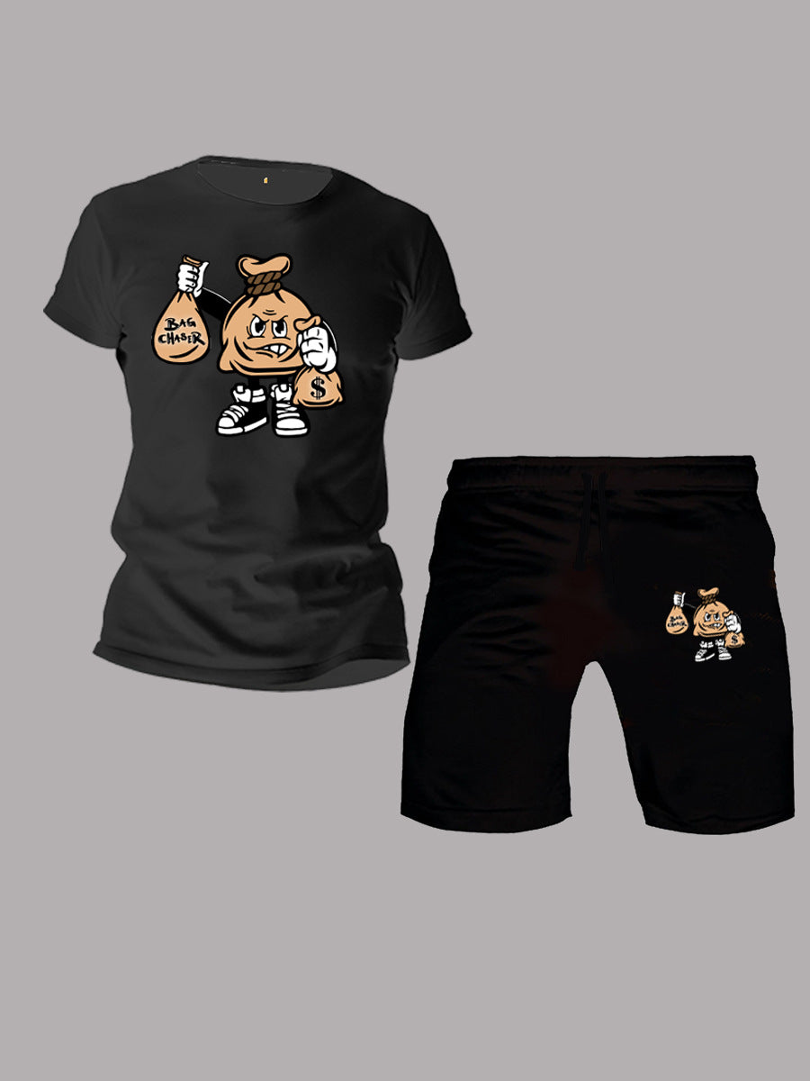 Men's Summer Print T-Shirt Set 7