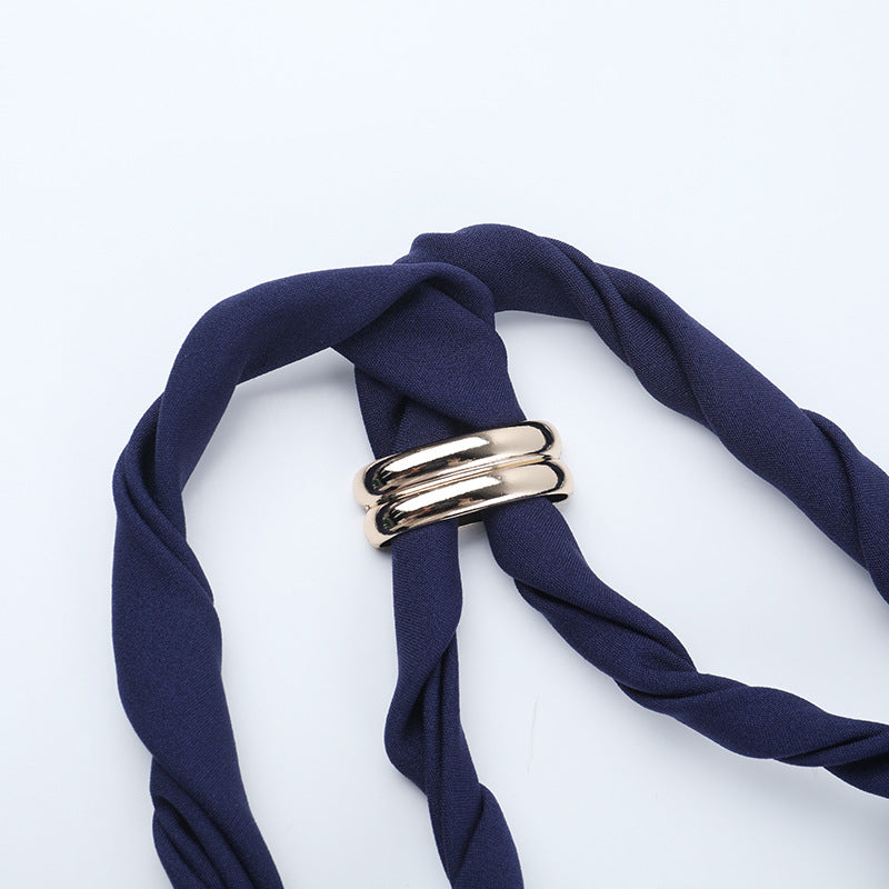 Women Basics crossover Knot Long-Sleeve Mini Dress 11