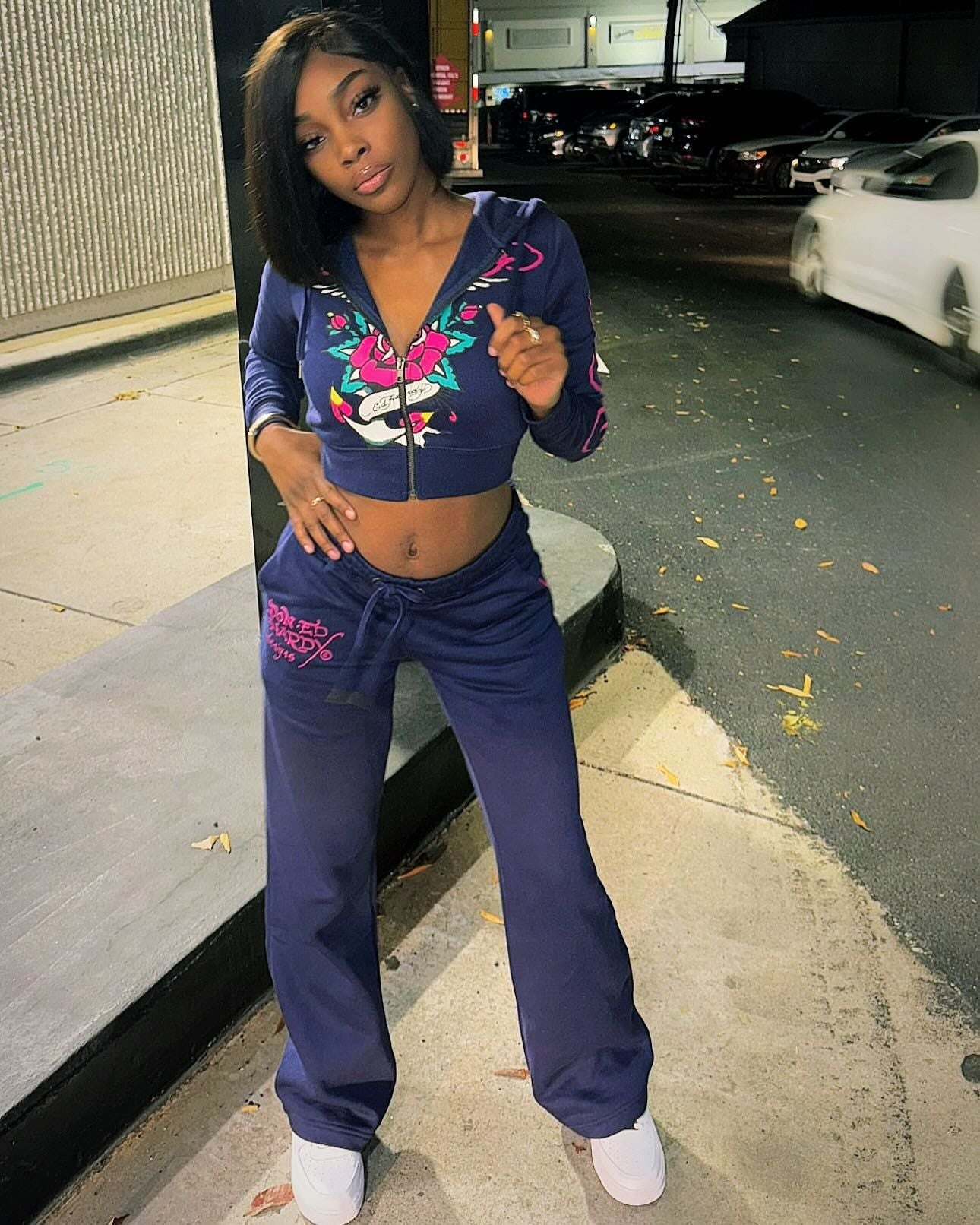 Women's Fashion Print Hoodie sweatpants Set 3