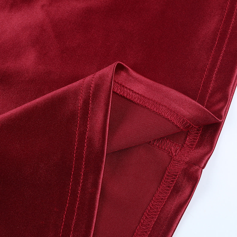 Solid Color Strap Mini Party Dress Cocktail Dress 19