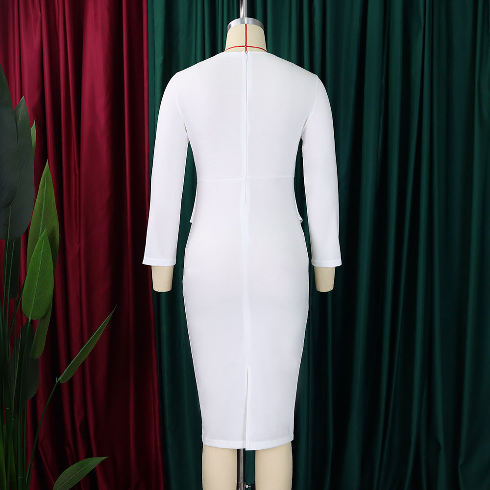 Women's Fall/Winter Chic Elegant Office African Dress 17