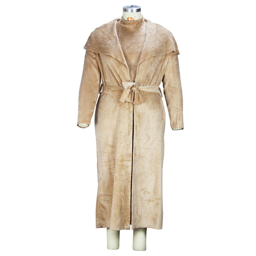 Women Fall/Winter Dress and Jacket Two-Piece Set 50