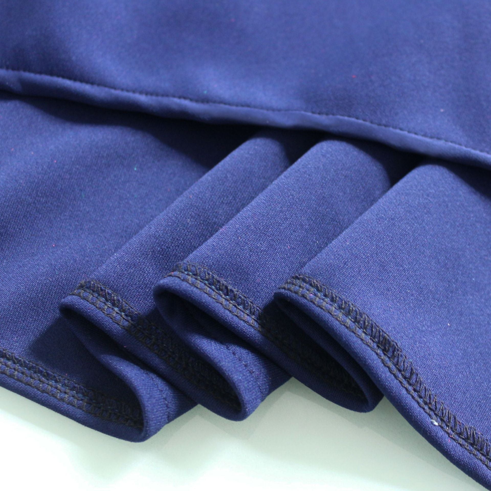 Spring Long-Sleeved High-Neck Slim Zipper Irregular Long Dress 22