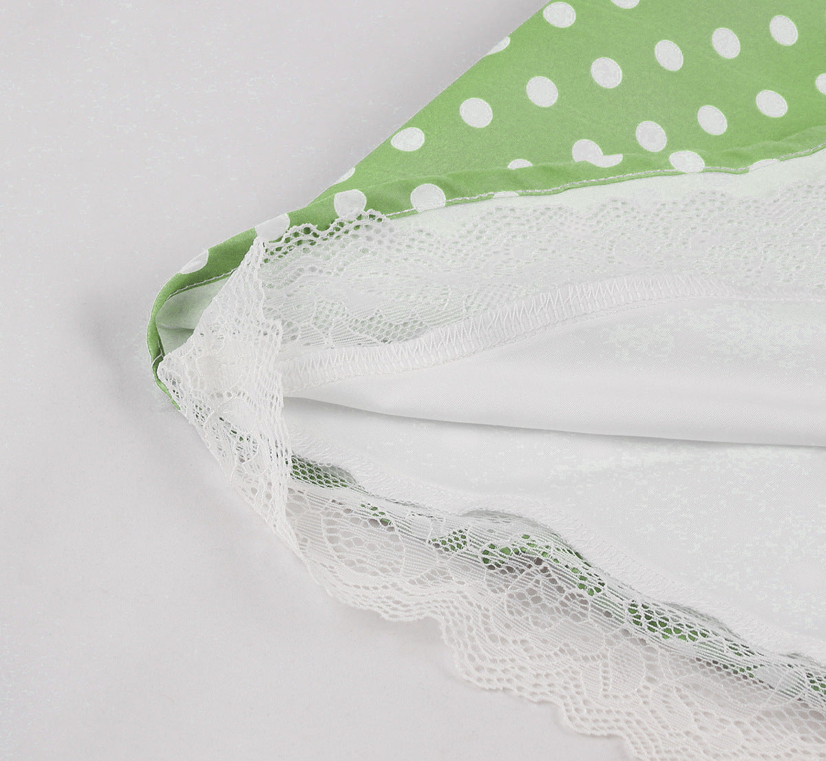 Halter Neck Low Back Polka Dot A-Line Formal Party Dress 4