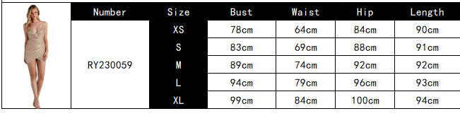 Women 's Sexy Strap Wrap Neck Sequin Party Dress 9