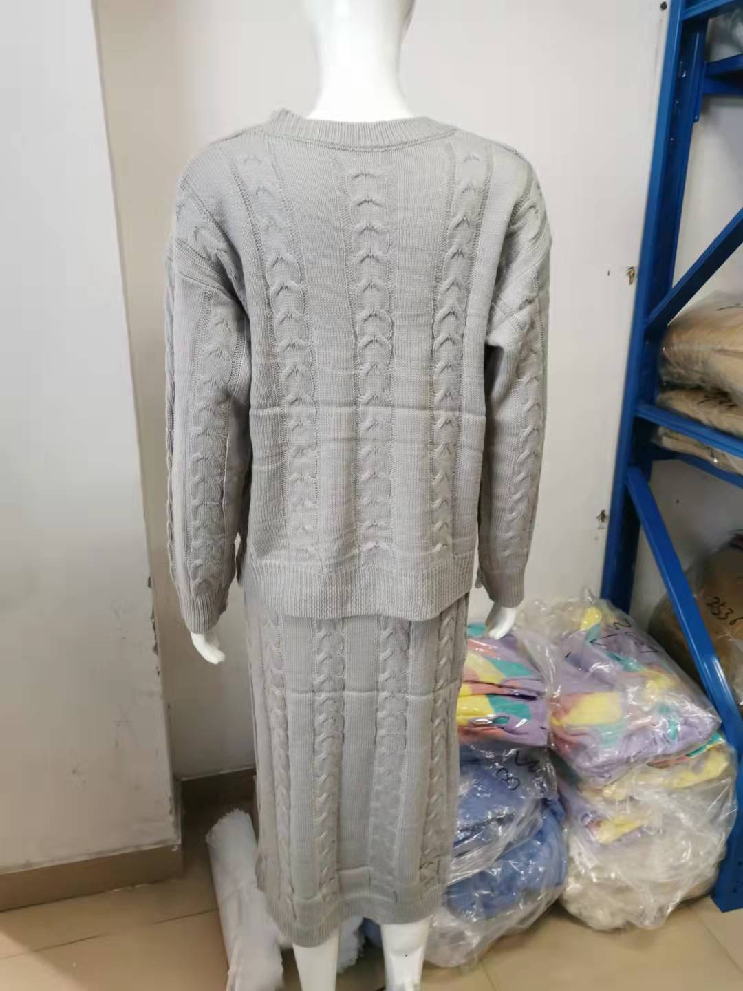 Fall and winter Women sweater and Skirt two-piece set 48