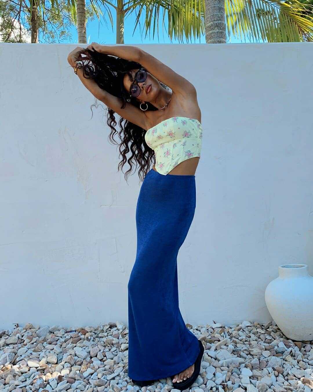 Women's Fall Chic Career Solid Color Fashion Versatile Straight Bodycon Maxi Skirt 4