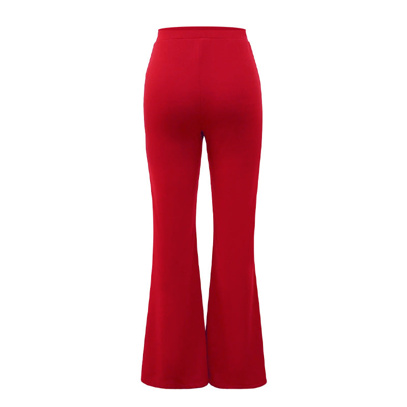 Casual Pants Spring and Autumn Chic Career Slim Pants Versatile Fashion Wide Leg Pants 33