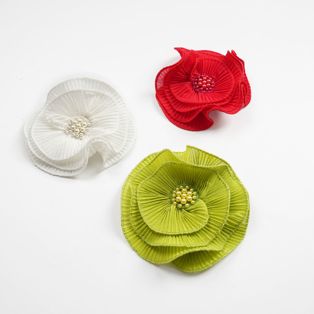 Plus Size African Women elegant pleated Ruffle Edge dress 22