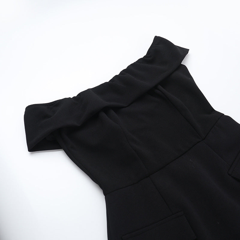 Summer Off Shoulder Slim Waist Chic Short Dress 11