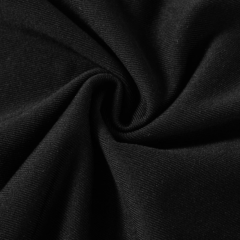 Women's Summer Fashion Contrast Color Strapless Long Dress 18