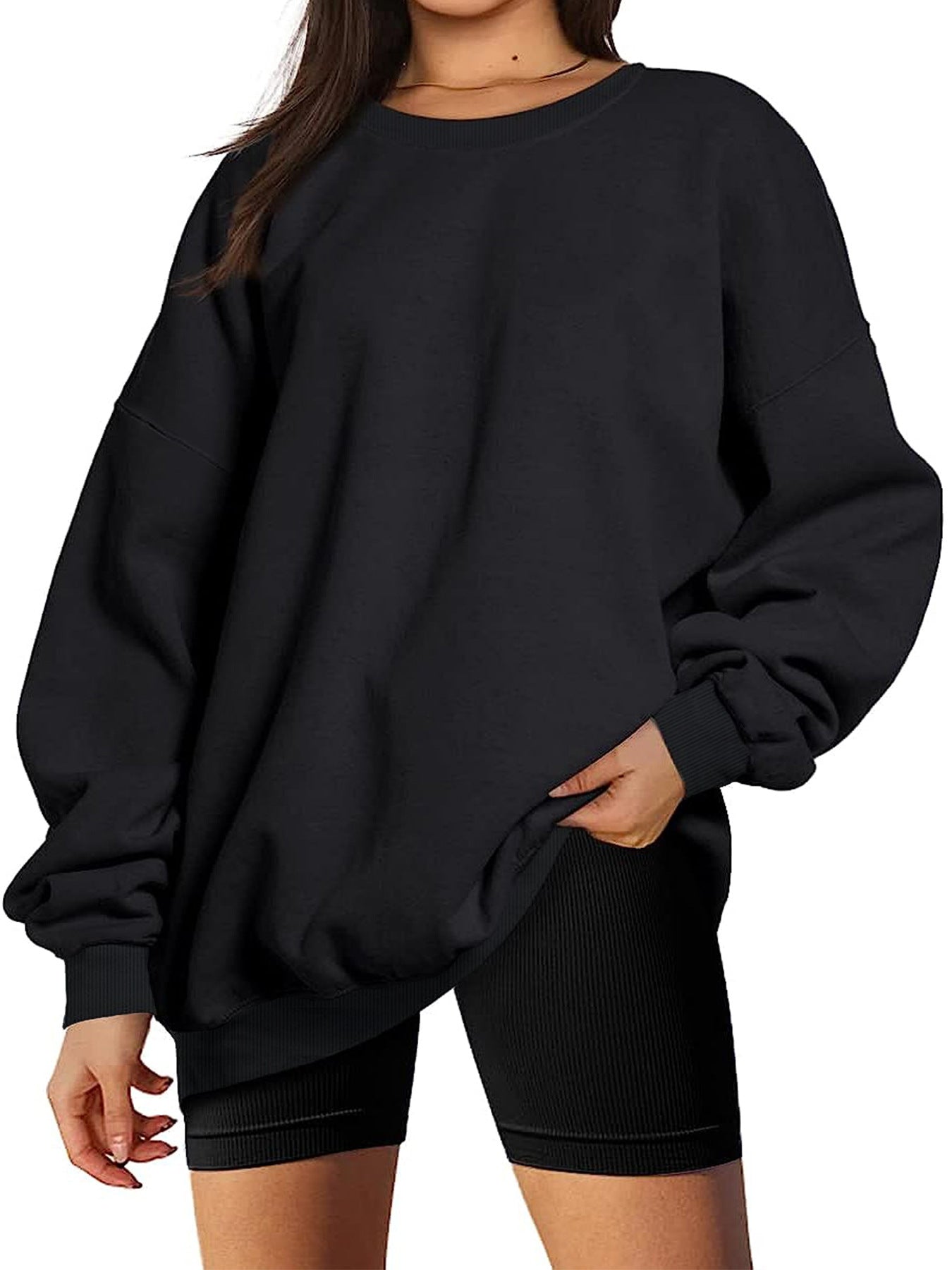 Women's Spring Casual Long Sleeve Tops Fashionable Loose T-Shirt 15