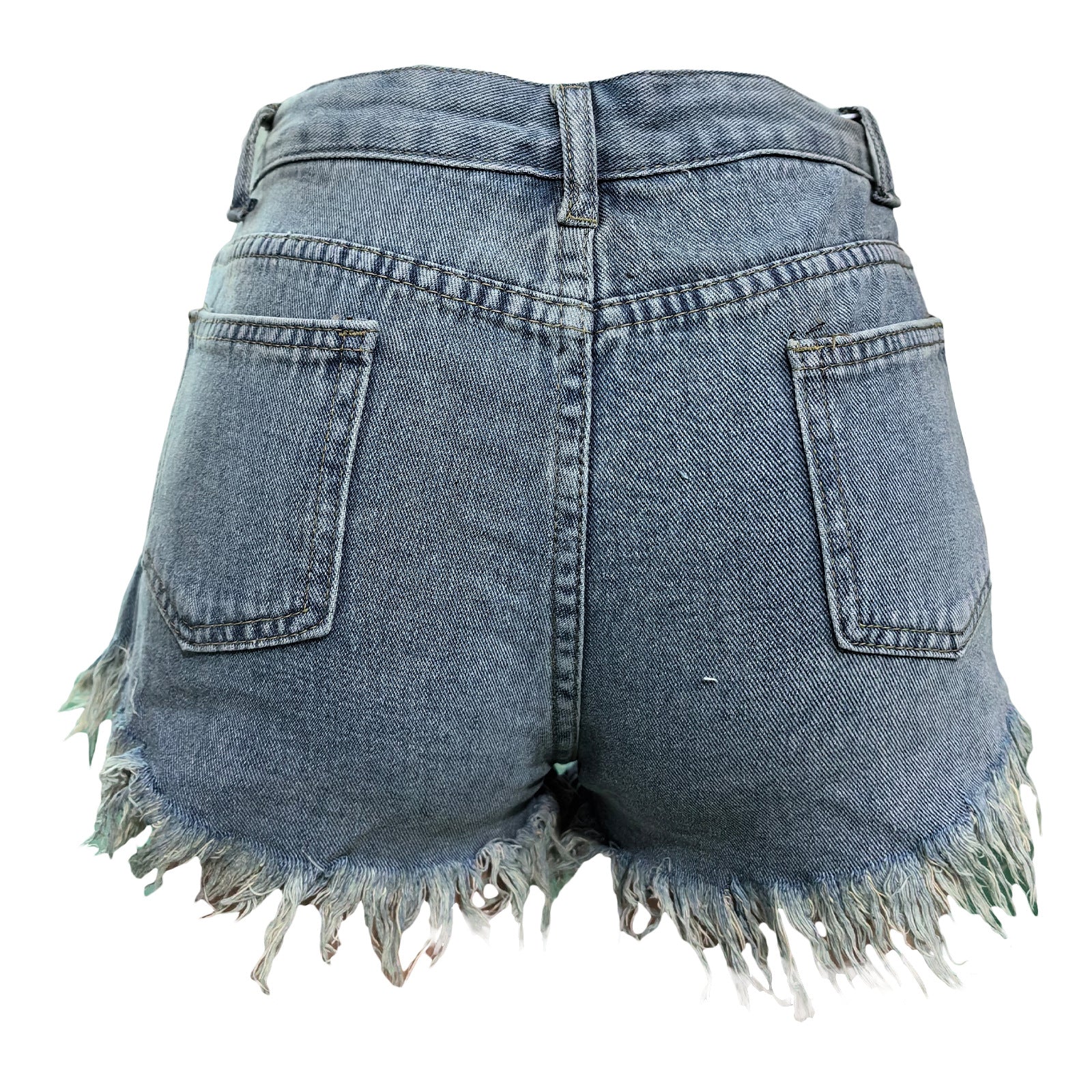 Ripped Tassel Fashion Women's Denim Shorts 5