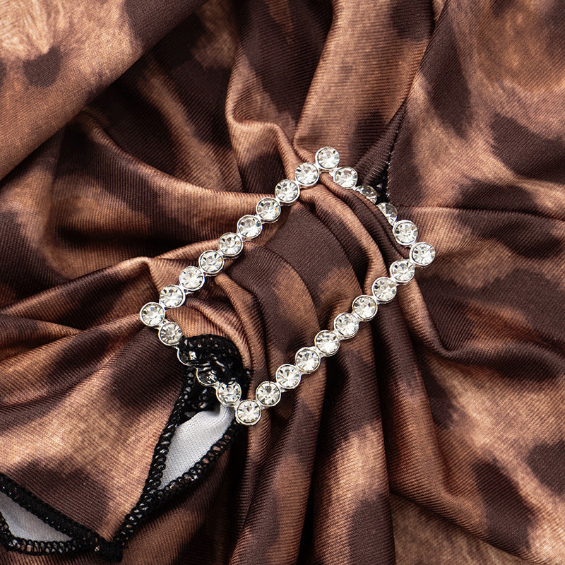 Fashion long sleeve Round Neck top slim skirt two-piece set for women 16