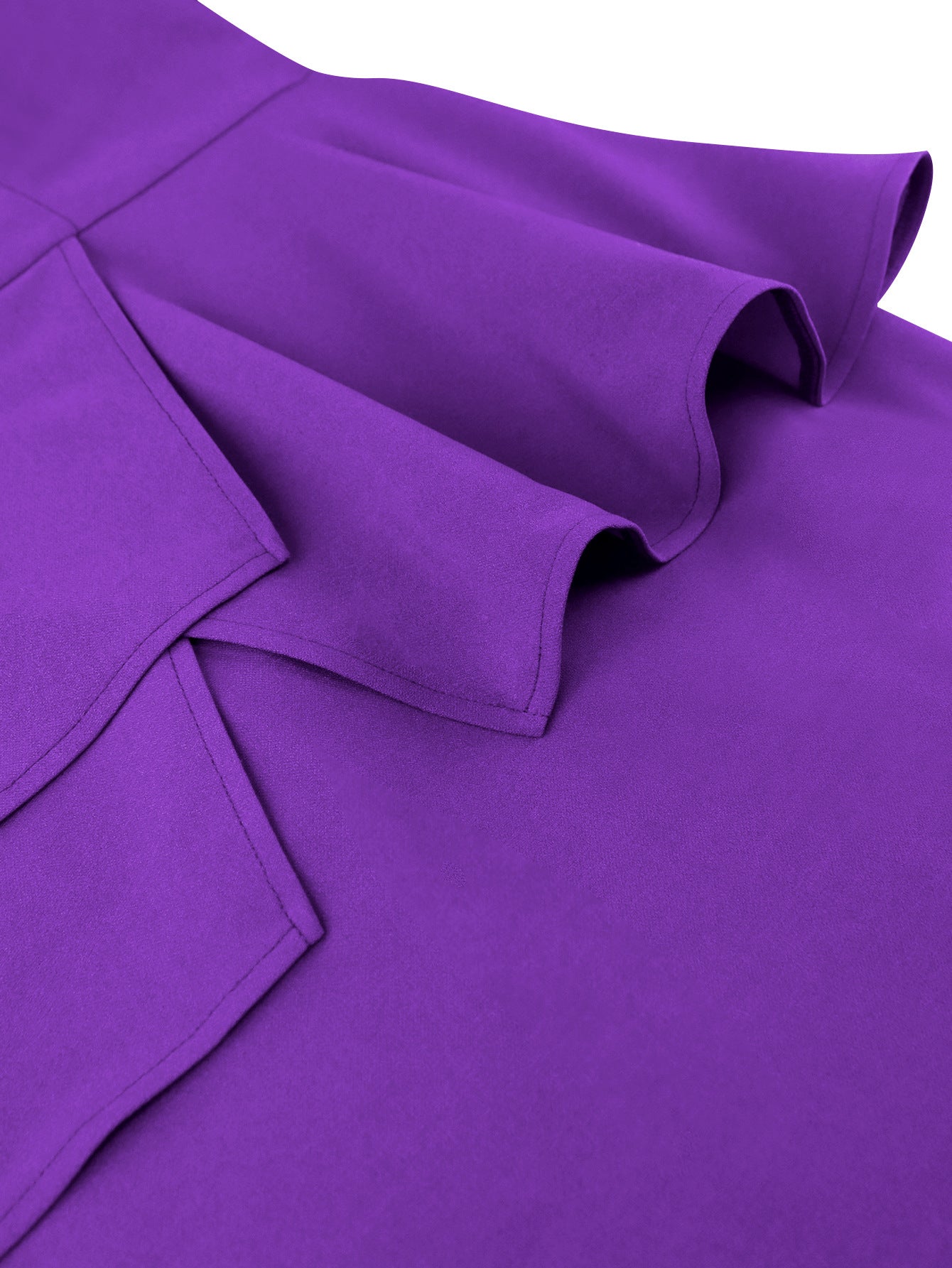 Women Elegant Lantern Sleeve Ruffled Bodycon Party Dress 11