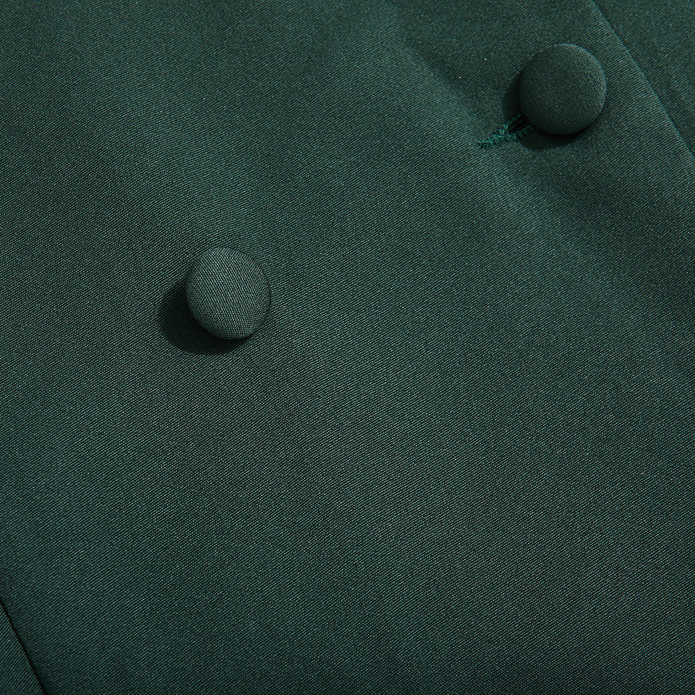 Spring Sexy See-Through Mesh Long Sleeve Double Breasted Slim Waist Chic Women Blazer Dress 41