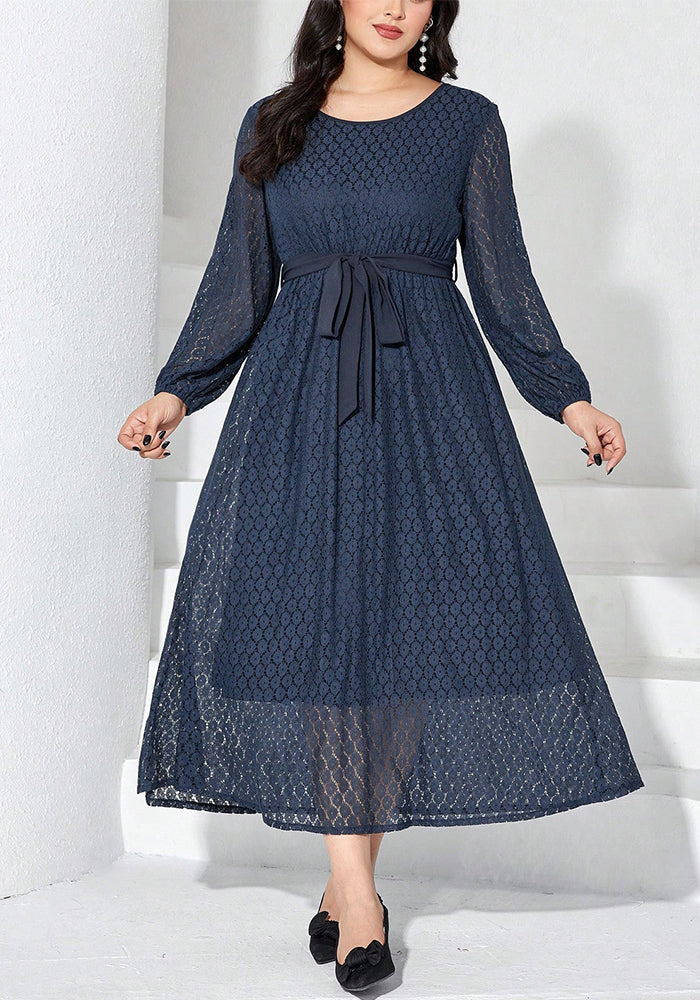 Women Spring Solid lace dress
