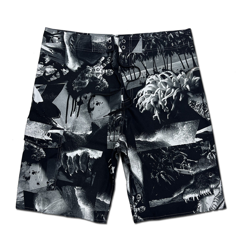 Men's fitness surfing quick-drying beach pants shorts 42