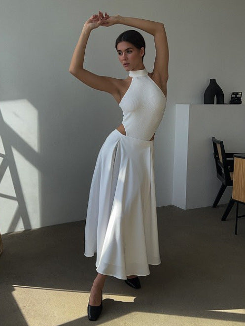 Women summer satin loose skirt 7