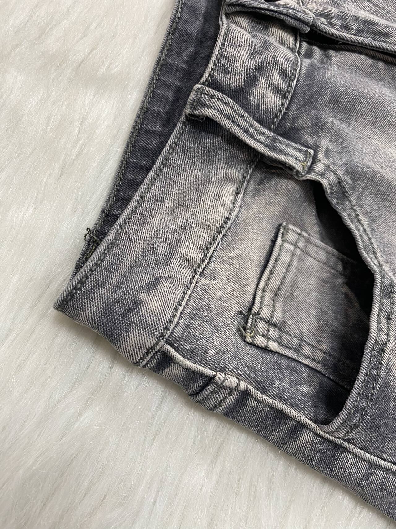 Women Summer Loose Casual Large Pocket Washed Shorts 10