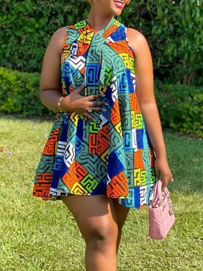 Plus Size Women Popular Casual Dress