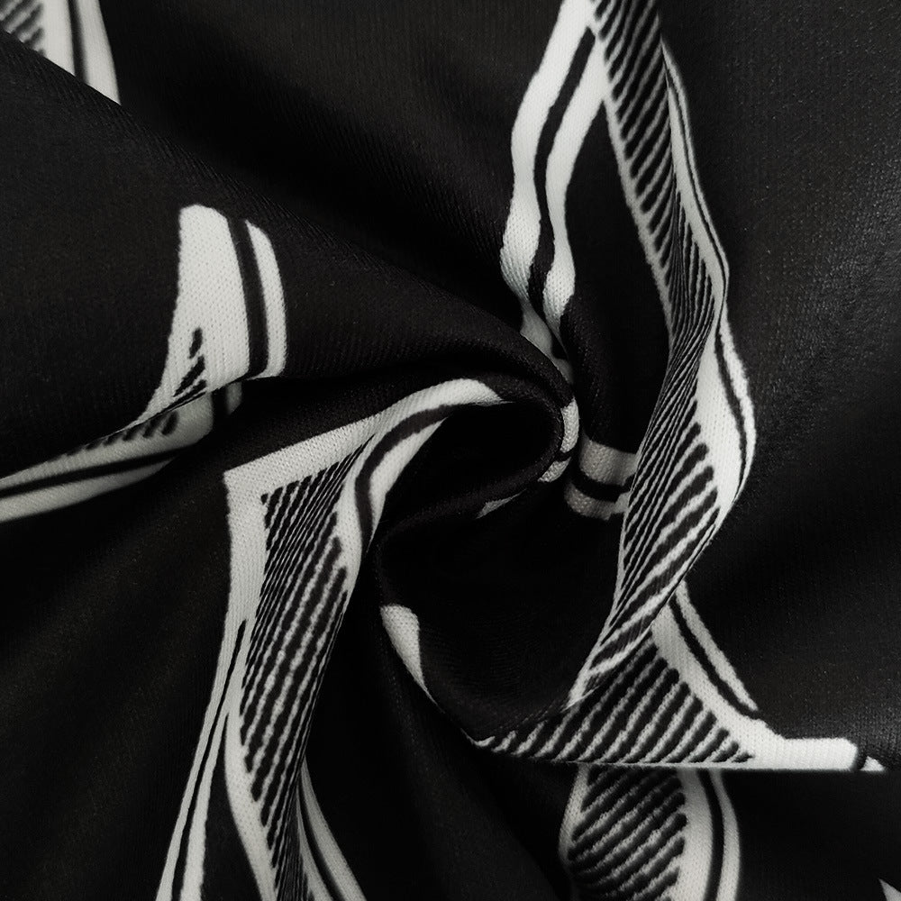 Summer Women's Tight Fitting Stretch Casual Print Shorts 30