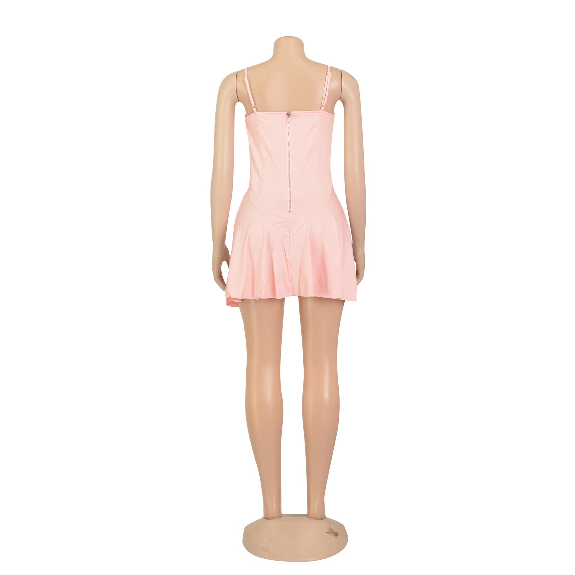 Women's Summer Strap Lace-Up Short Dress 18