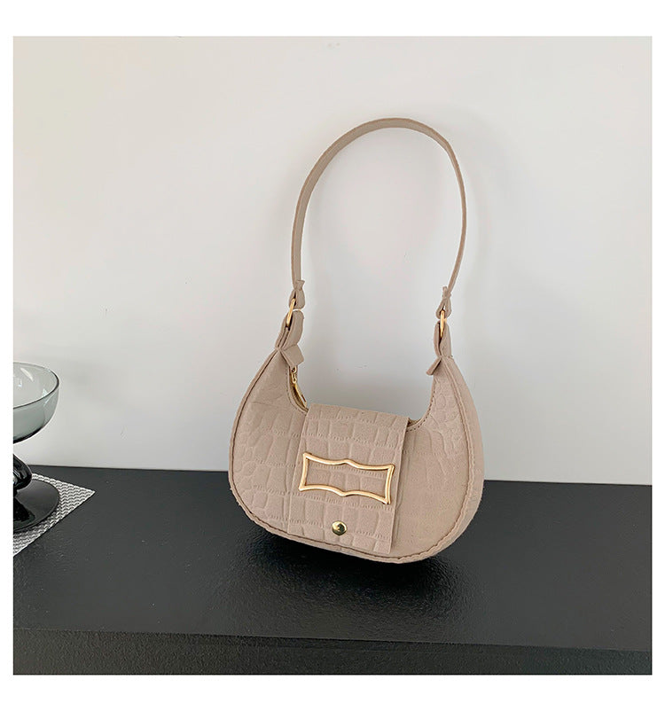 Women Trendy Saddle Bag Felt Bag 19