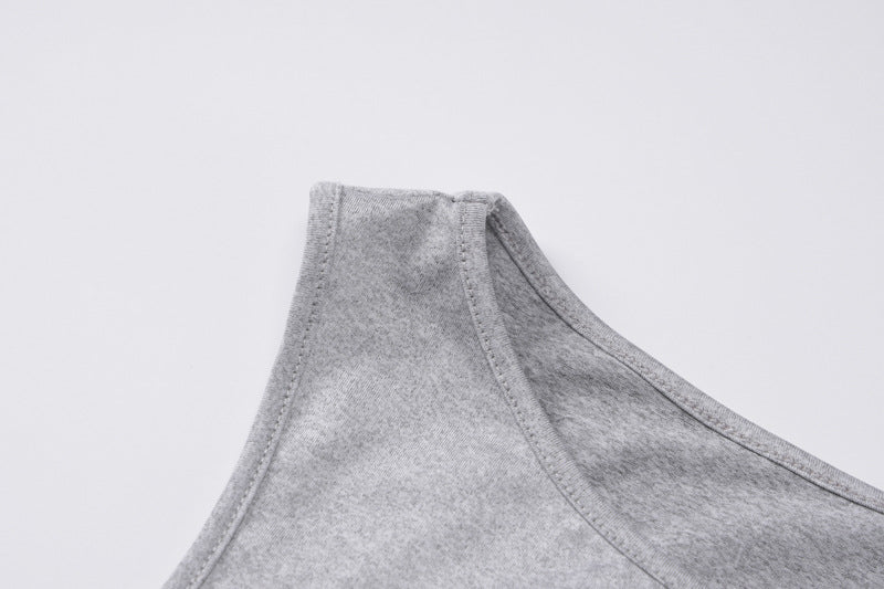 Summer Women's Solid Color Sleeveless Vest Slim Long Skirt Two-Piece Fashion Set 12