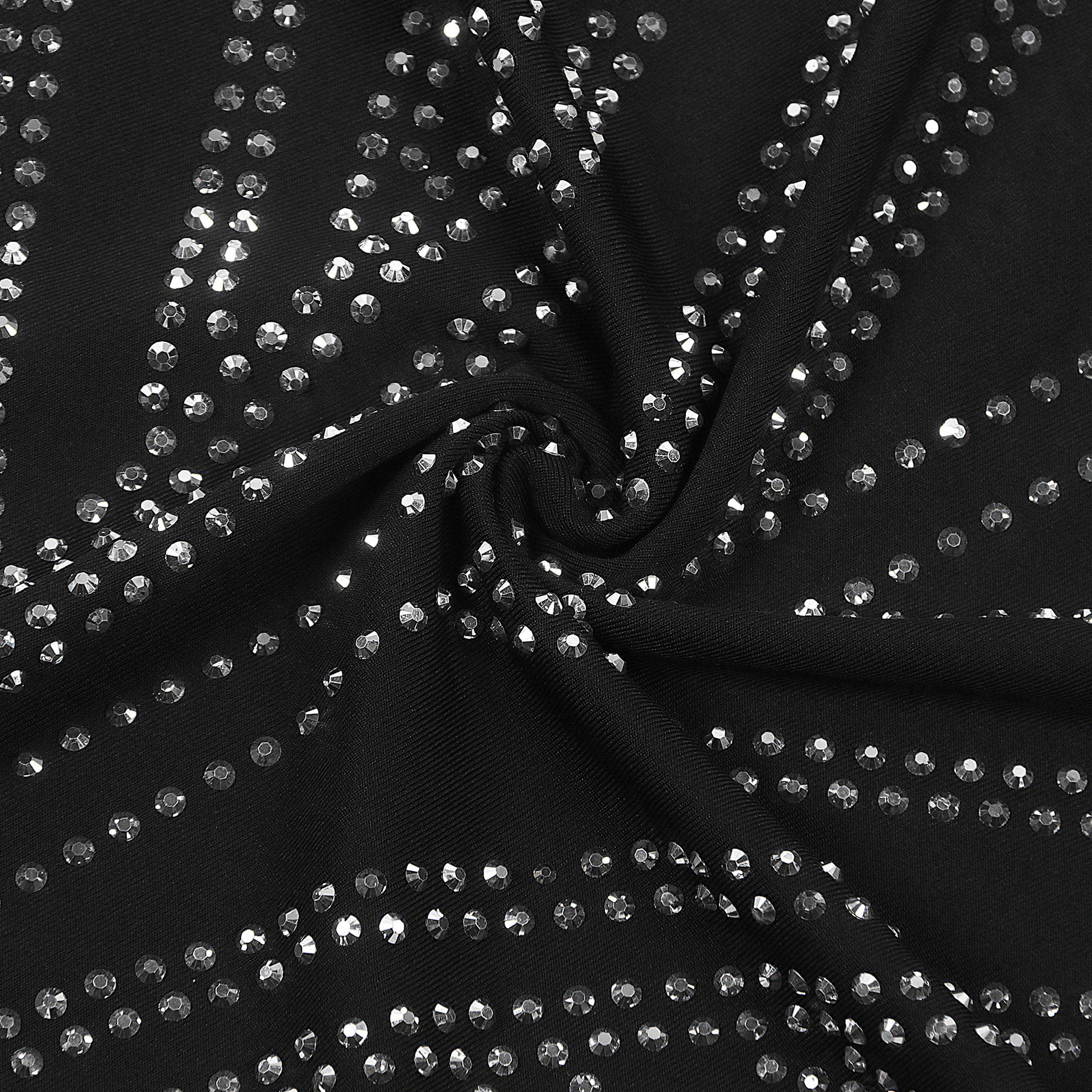 Women sexy beaded v-neck bodycon stretch dress 23