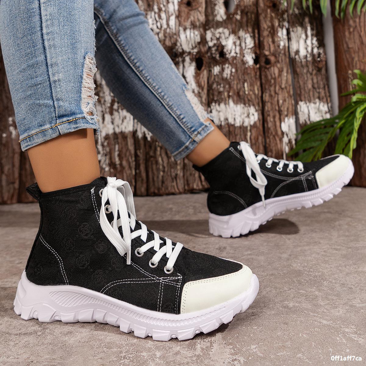 Autumn Fashion Sports Casual Martin Boots Women's Comfortable Thick-Soled British Style Short Boots