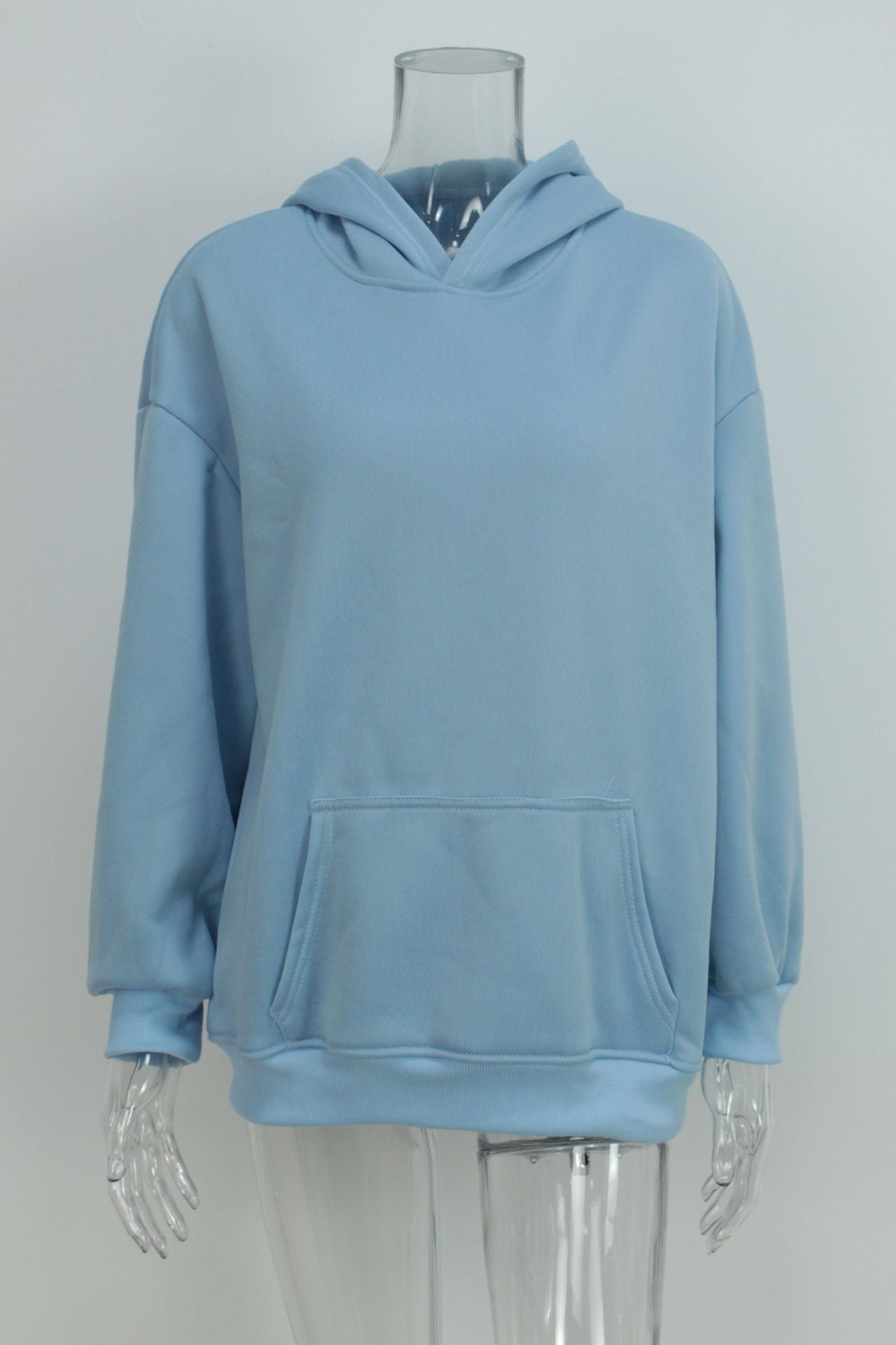 Autumn Loose Solid Color Hooded Pocket Fashion Hoodies 24