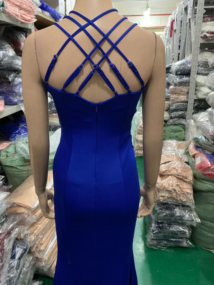 Formal Party Evening Dress Fashion Elegant Long Sexy Straps Slim Mermaid Cocktail Prom Dress 38