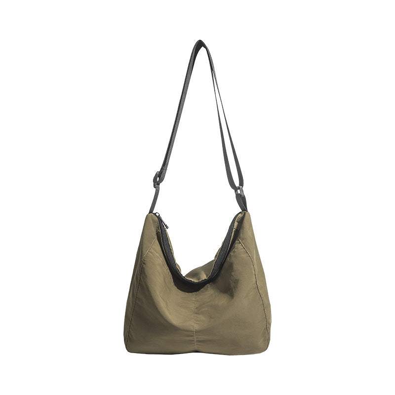 Lightweight Nylon Cloth Tote Bag Large Capacity Shoulder Crossbody Bag 9