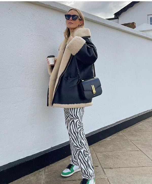 Women's Autumn And Winter New Fashionable Fur Leather Jacket 6