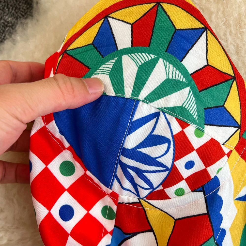 Women Vintage Baroque Strapless Beach Holidays Print Dress 6