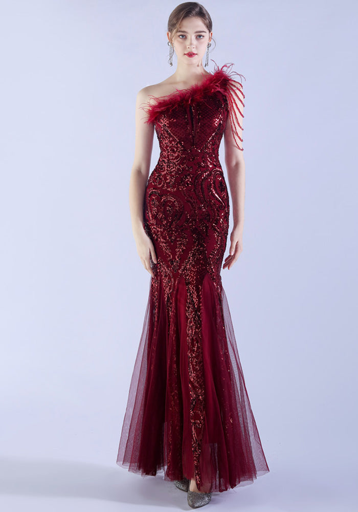 Plus Size Women Sequin Formal Party Evening Dress